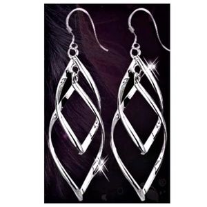S925 Elegant Dangle Hook Earrings  NWOT